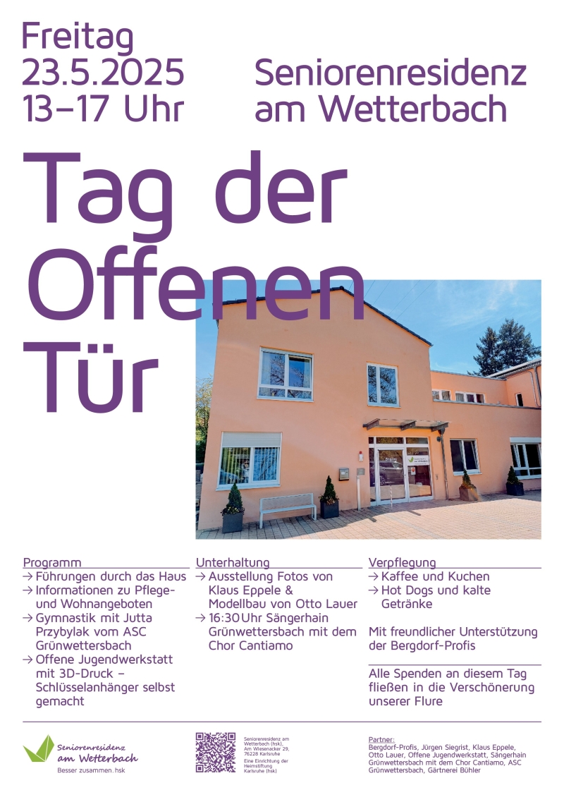 Tag der offenen Tür in der Seniorenresidenz am Wetterbach