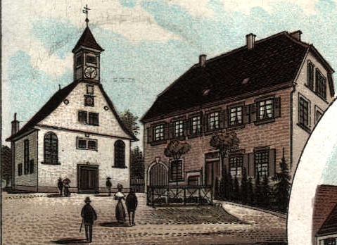 Erste Palmbacher Kirche 1725 Erste Palmbacher Kirche 1725