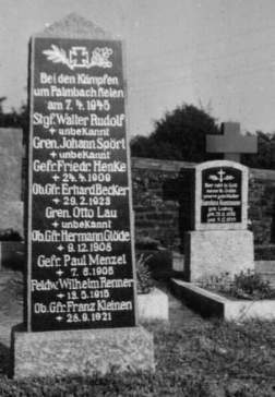 In Palmbach gefallene Soldaten