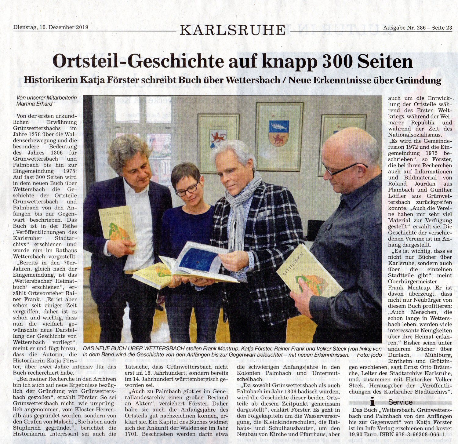 Buchvorstellung Heimatbuch Wettersbach 2019 Buchvorstellung Heimatbuch Wettersbach 2019